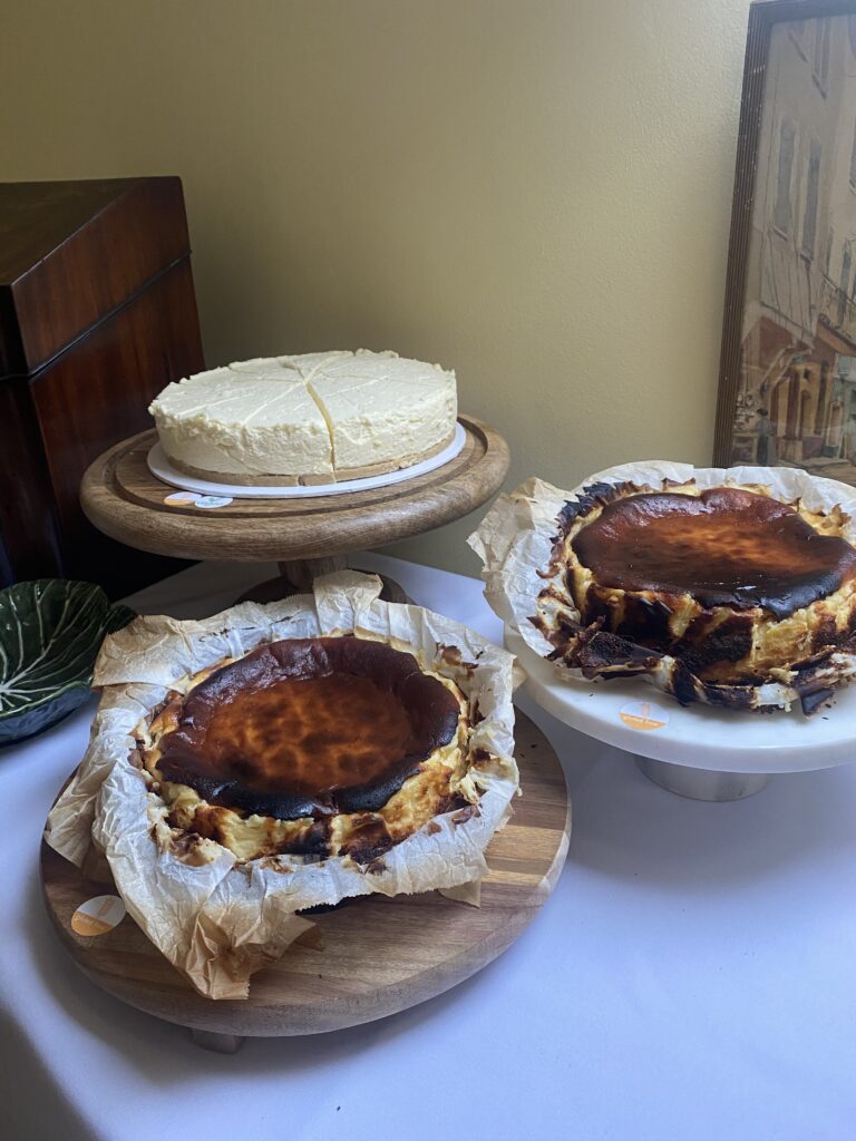 A variety of desserts